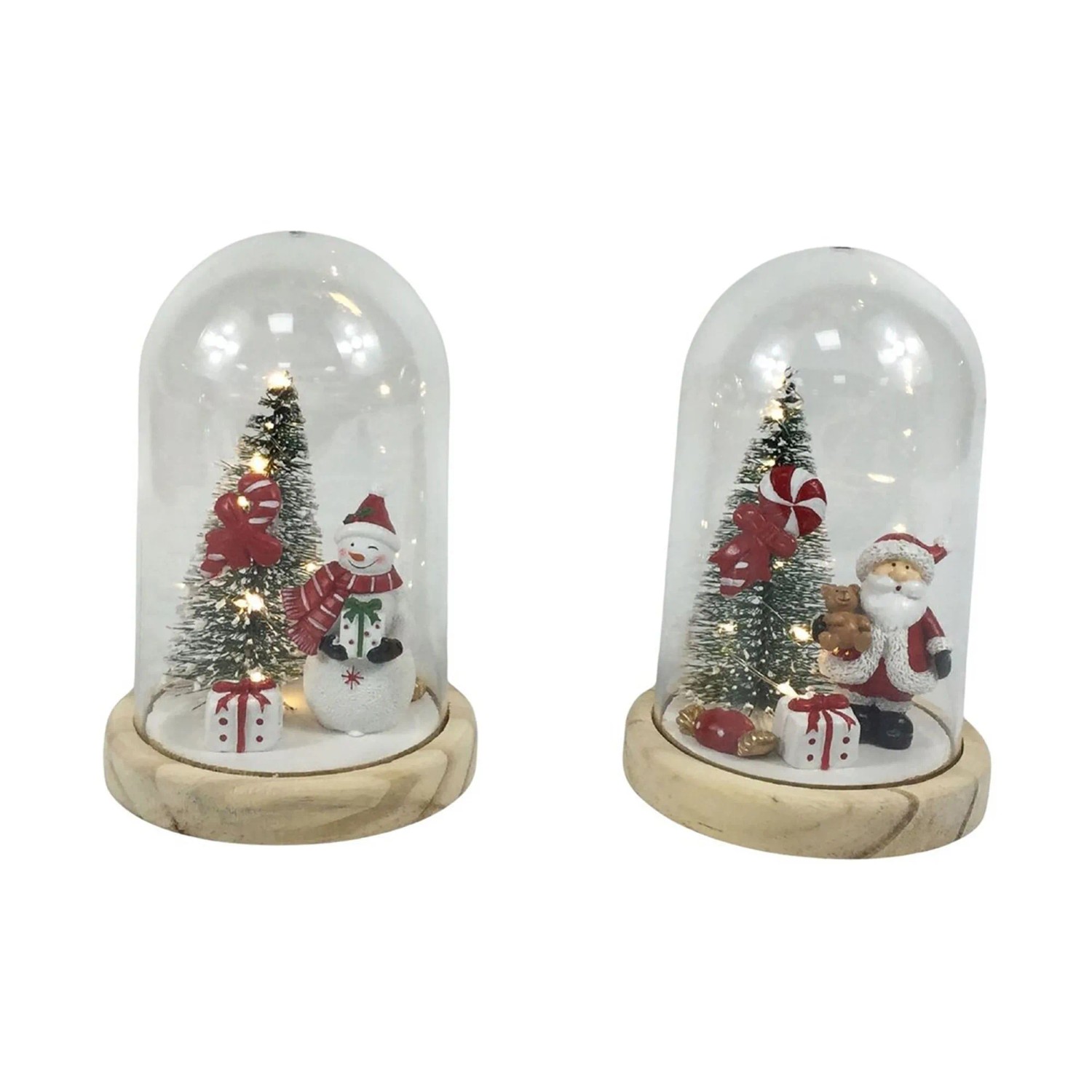 Boltze Dekoaufsteller Sharon Weihnachtsbaum LED 18 cm Mehrfarbig 2-fach Sortiert