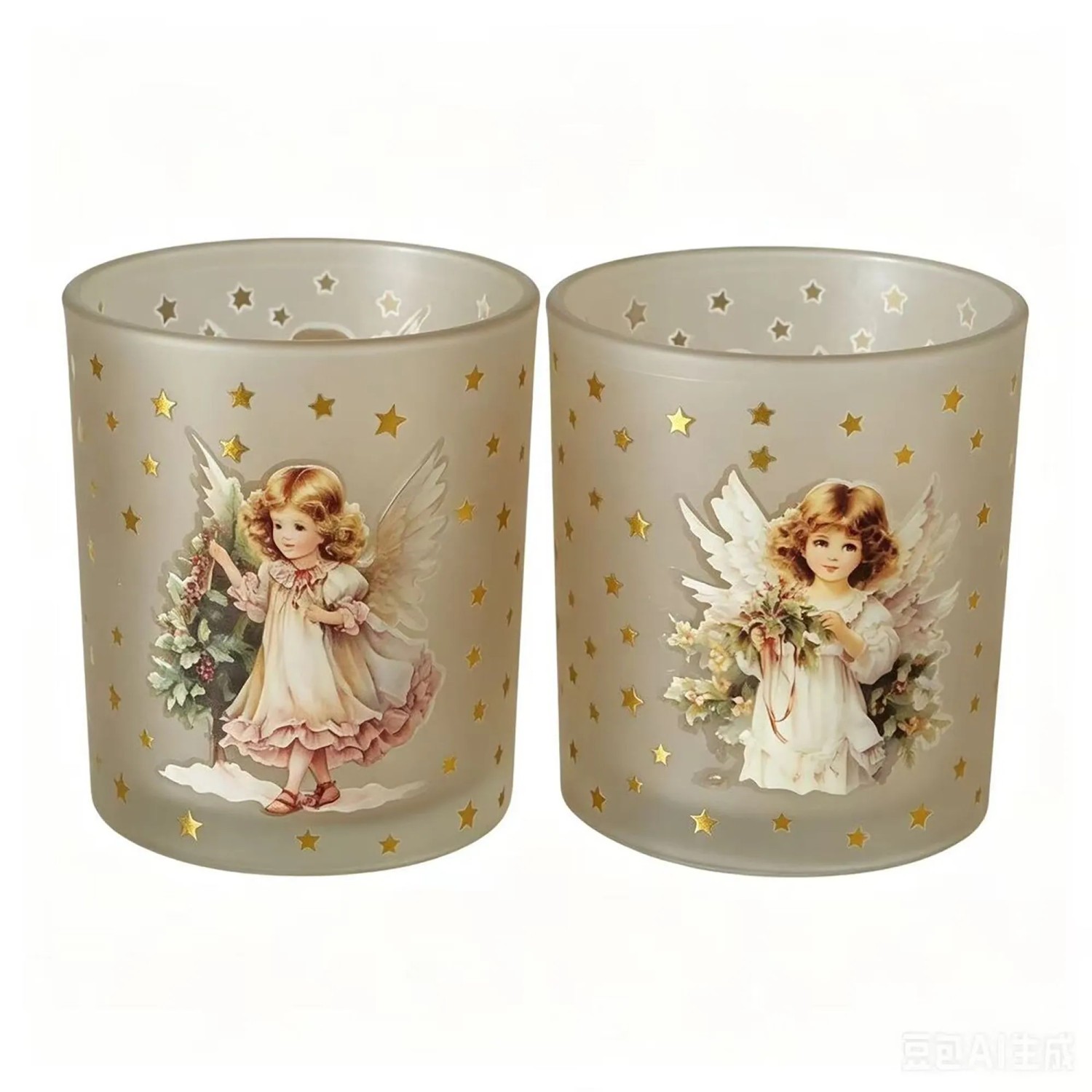Boltze Windlicht Clara Rund 10 cm Mehrfarbig 2-fach Sortiert