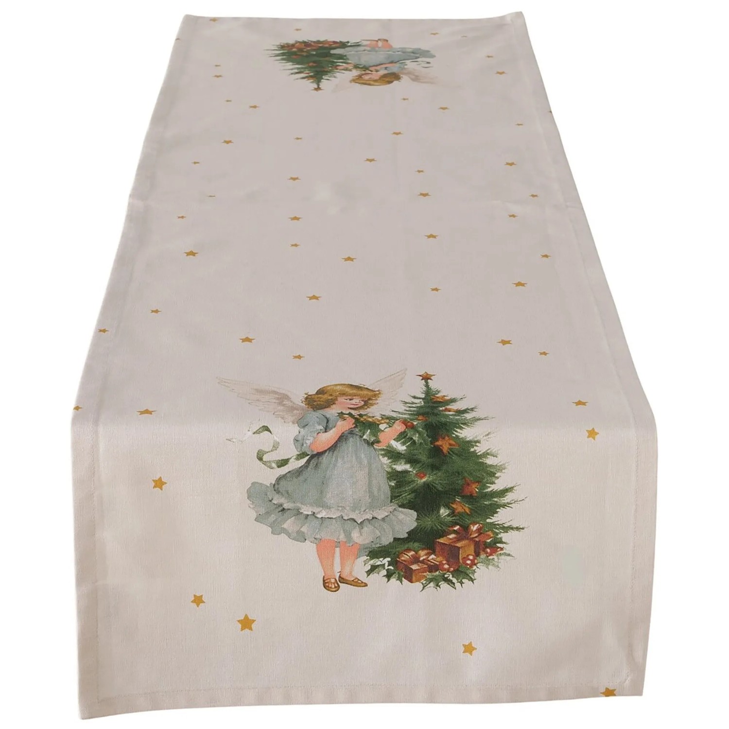 Boltze Tischläufer Clara Rundumdruck 140 cm Mehrfarbig
