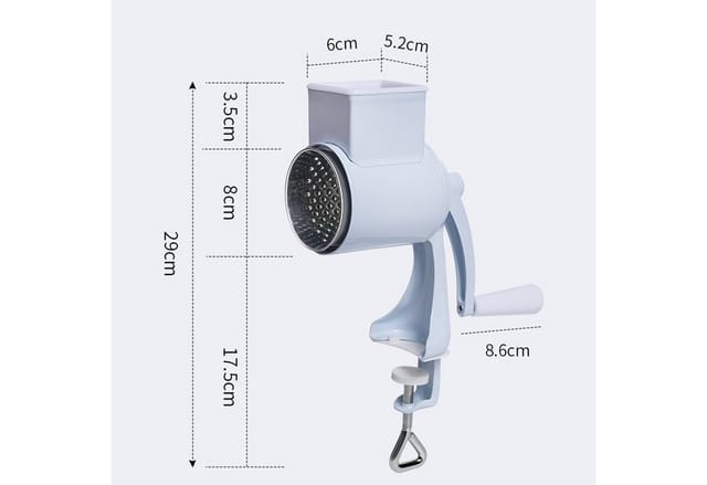 GarveeMore Käsemühle Neu Nusszerkleinerer mit Handkurbel Erdnussmahlwerk Nusszerkleinerer, Erdnussmühle Trockenobstpresse Multifunktionale manuelle Nussmühle