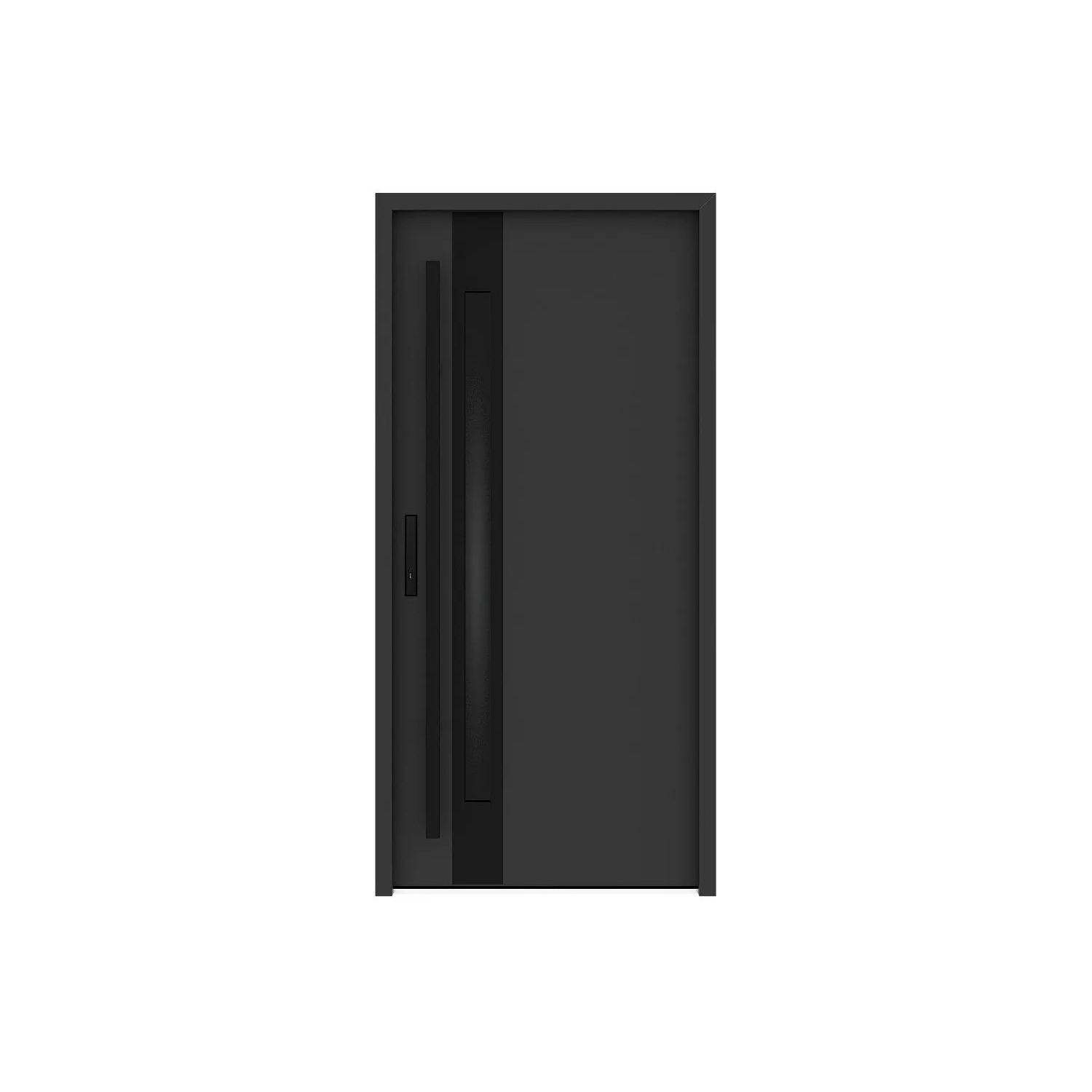 Vente-unique Haustür Calosa Anthrazitgrau 95.1 cm