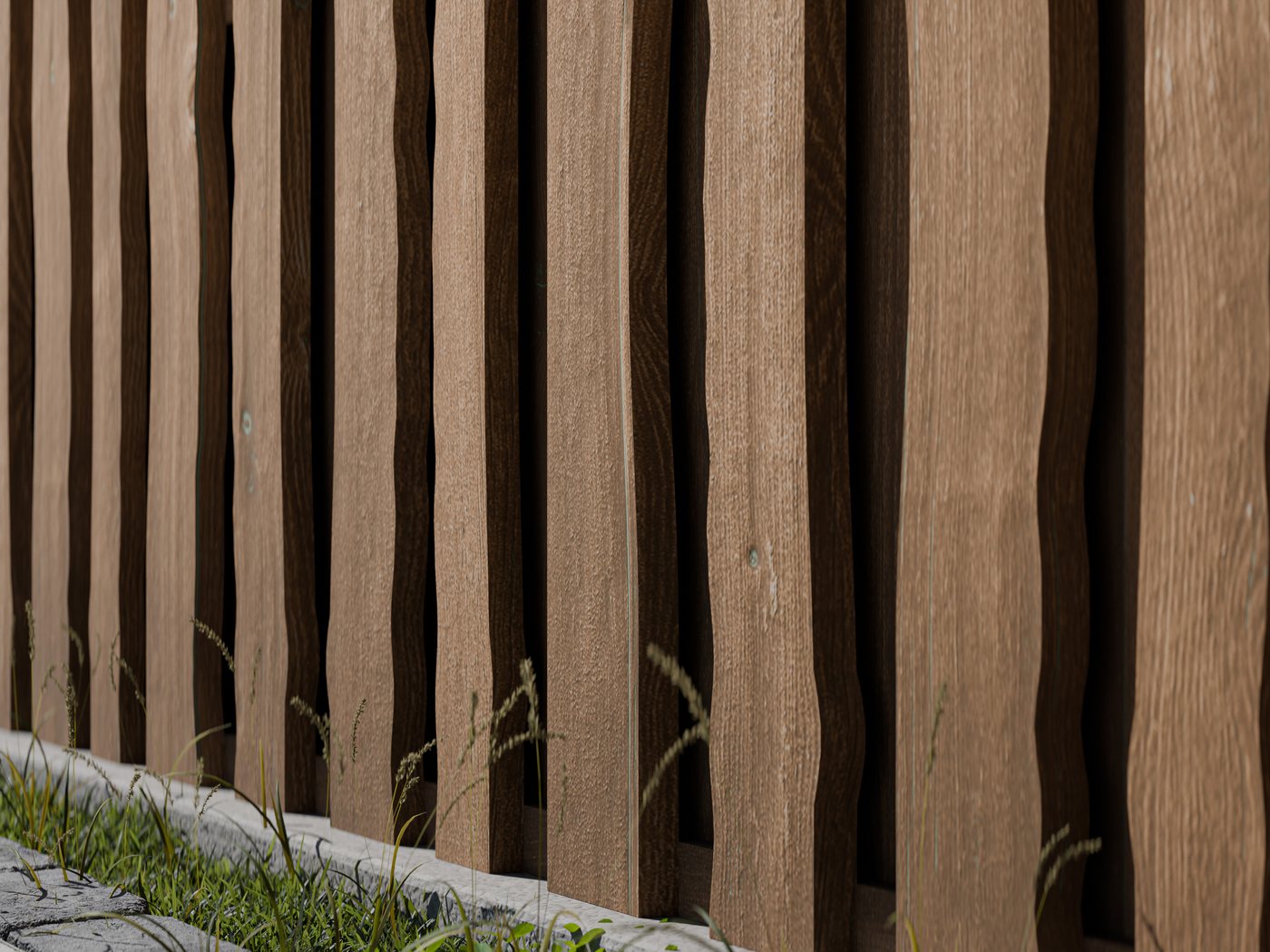 Woodtex Sichtschutzzaun Natura Kiefer Braun Kesseldruckimprägniert