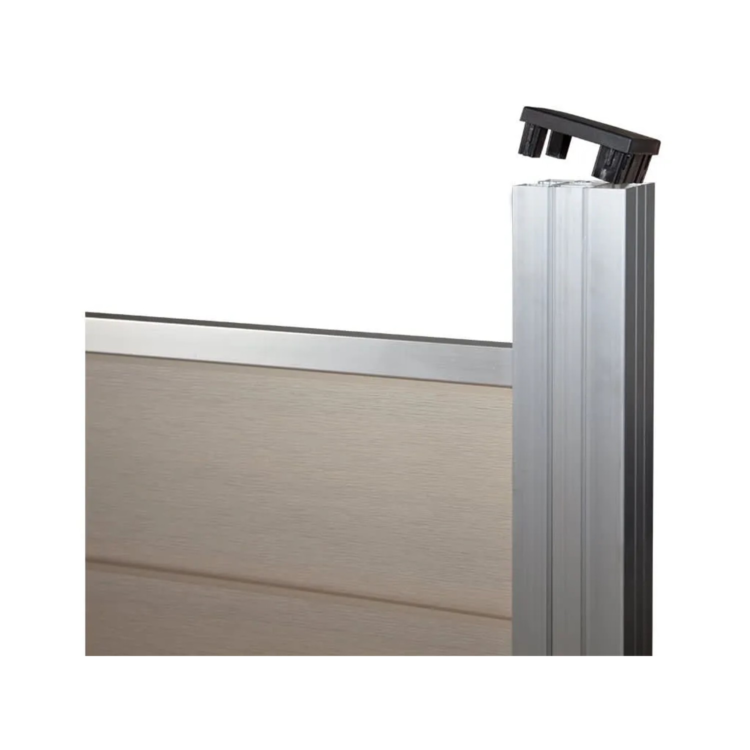 Belladoor WPC Zaunpfosten Grau 180 cm WPC Pfosten