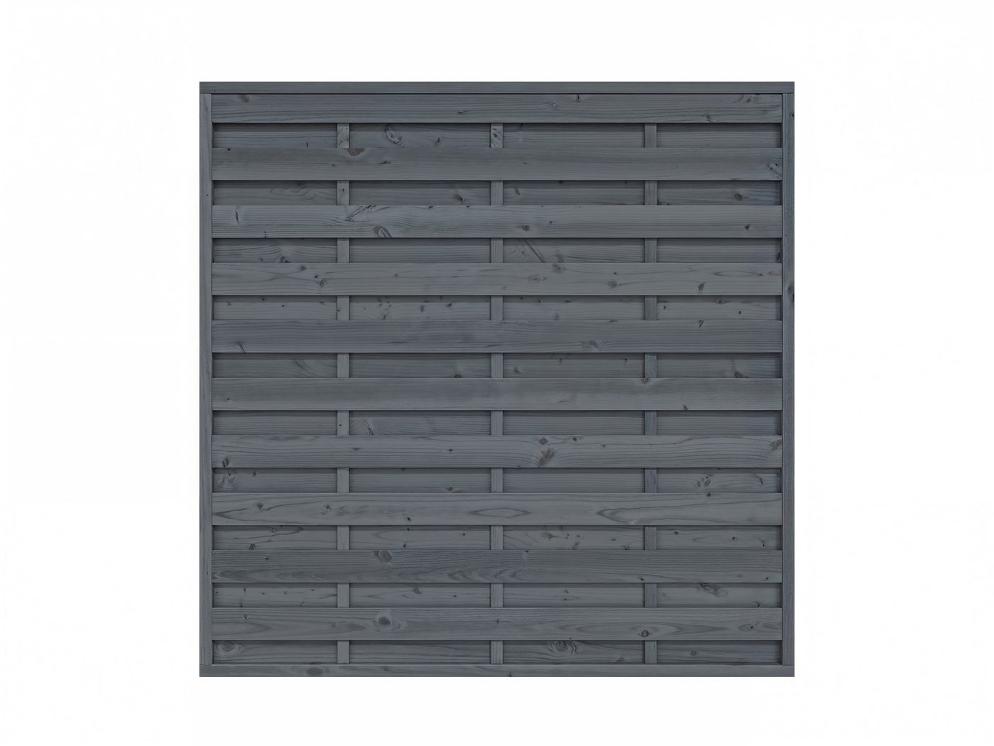 Woodtex Sichtschutzzaun Kiefer Bretagne Grau