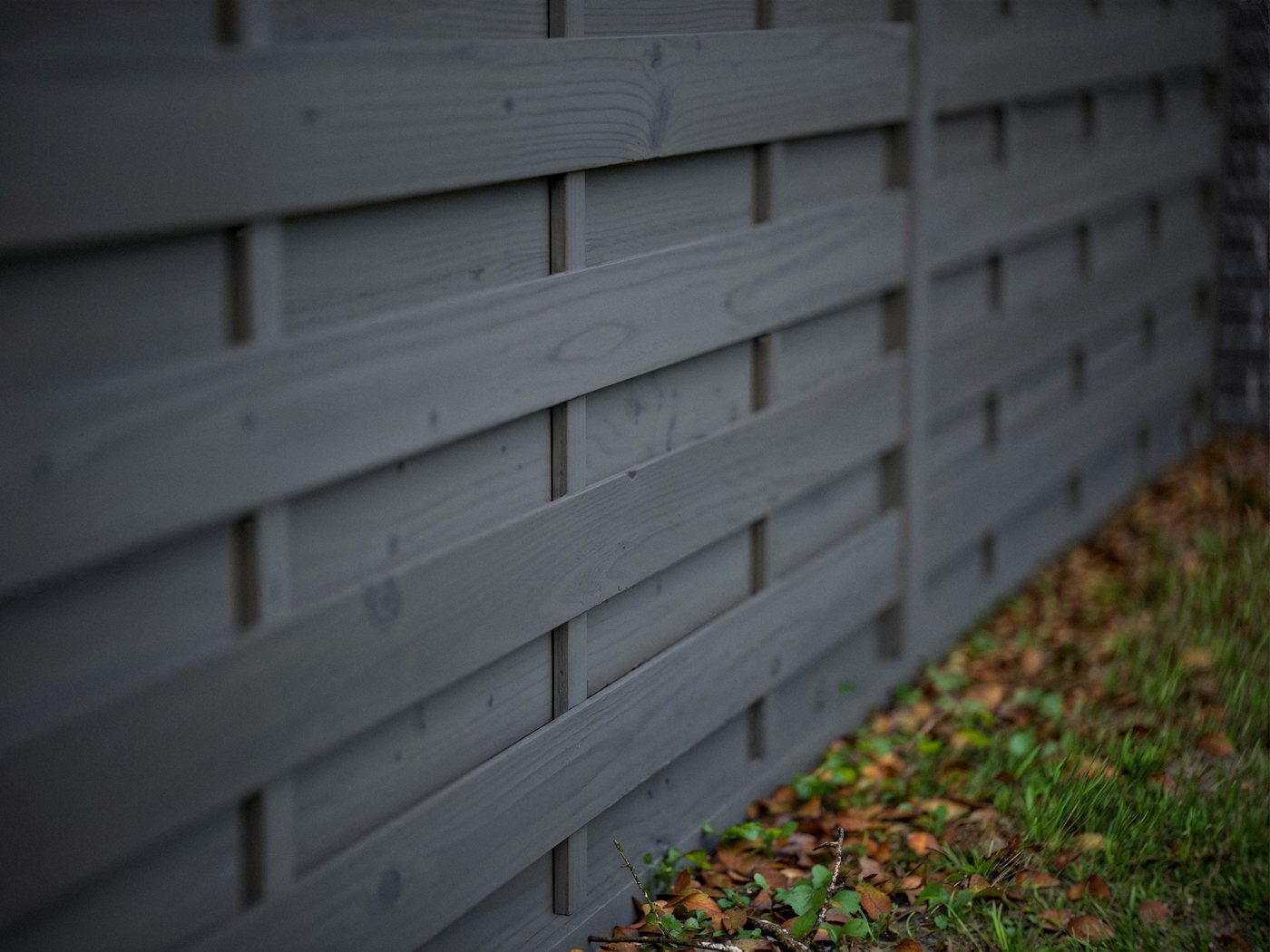 Woodtex Sichtschutzzaun Kiefer Bretagne Grau Bild 2