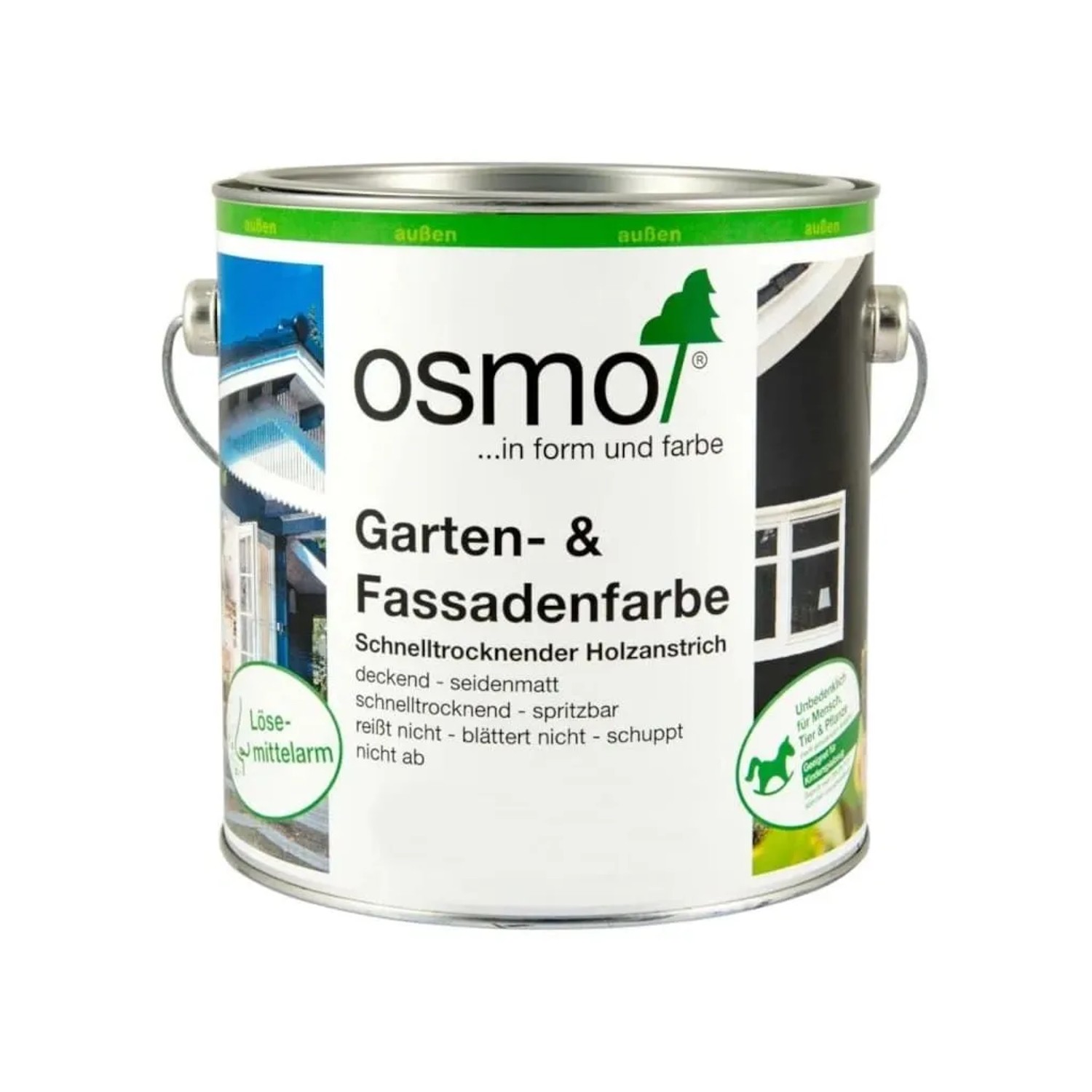Osmo Garten- und Fassadenfarbe für Außen RAL 8017 Schokoladenbraun