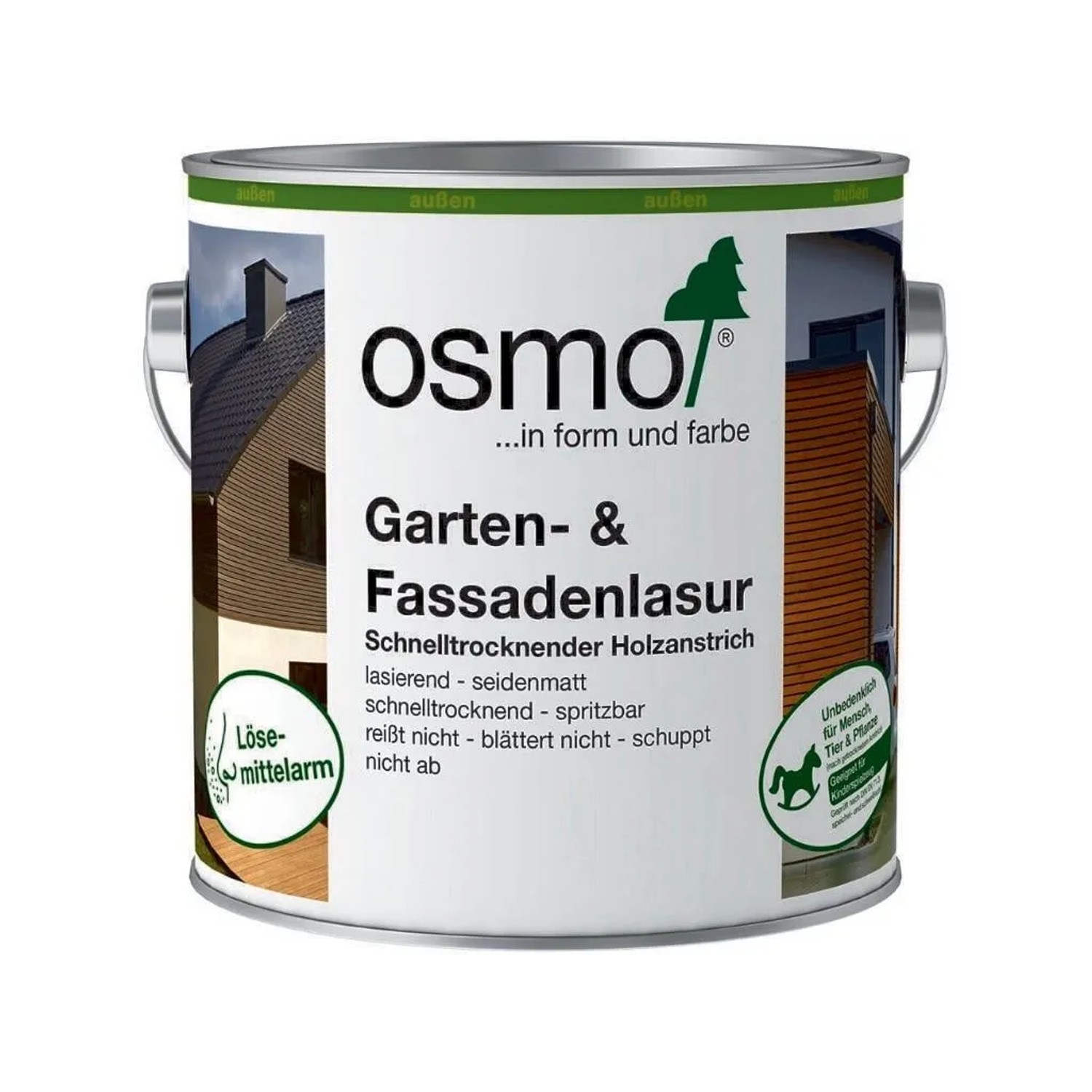 Osmo Garten- und Fassadenlasur für Außen Palisander Inhalt 0,75