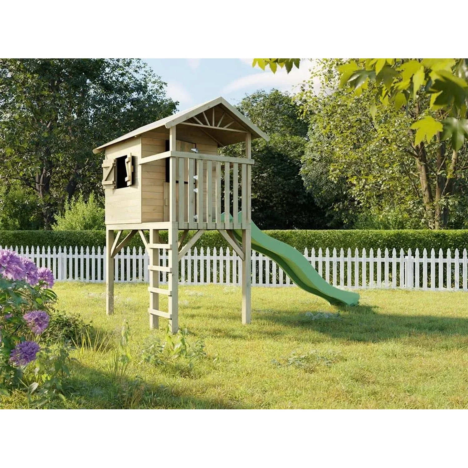 Prestige Garden Stelzenhaus Tree Hut KDI Inklusive Rutsche