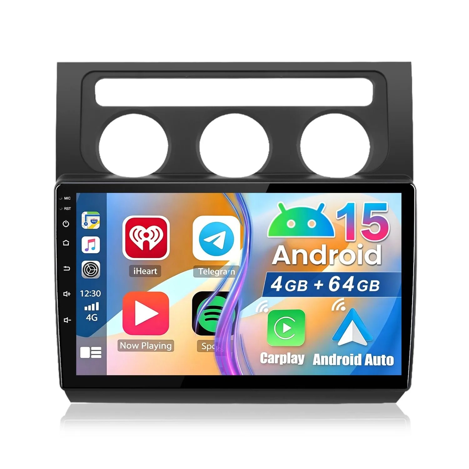 Junsun Autoradio Für VW Touran 1 2003-2010 4G-Netz 4+64GB Schwarz