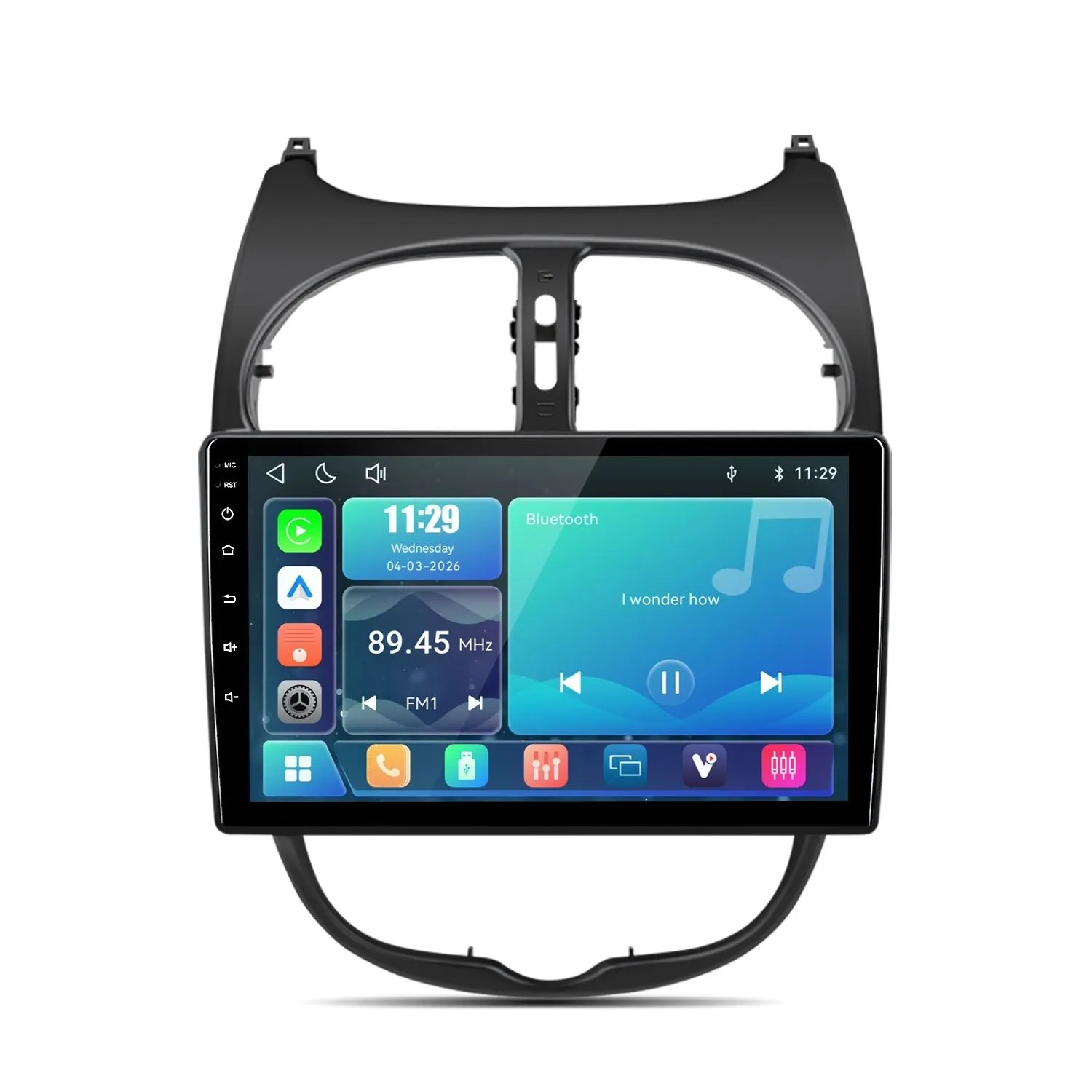 Junsun Autoradio Für Peugeot 206 2001-2008 Linux