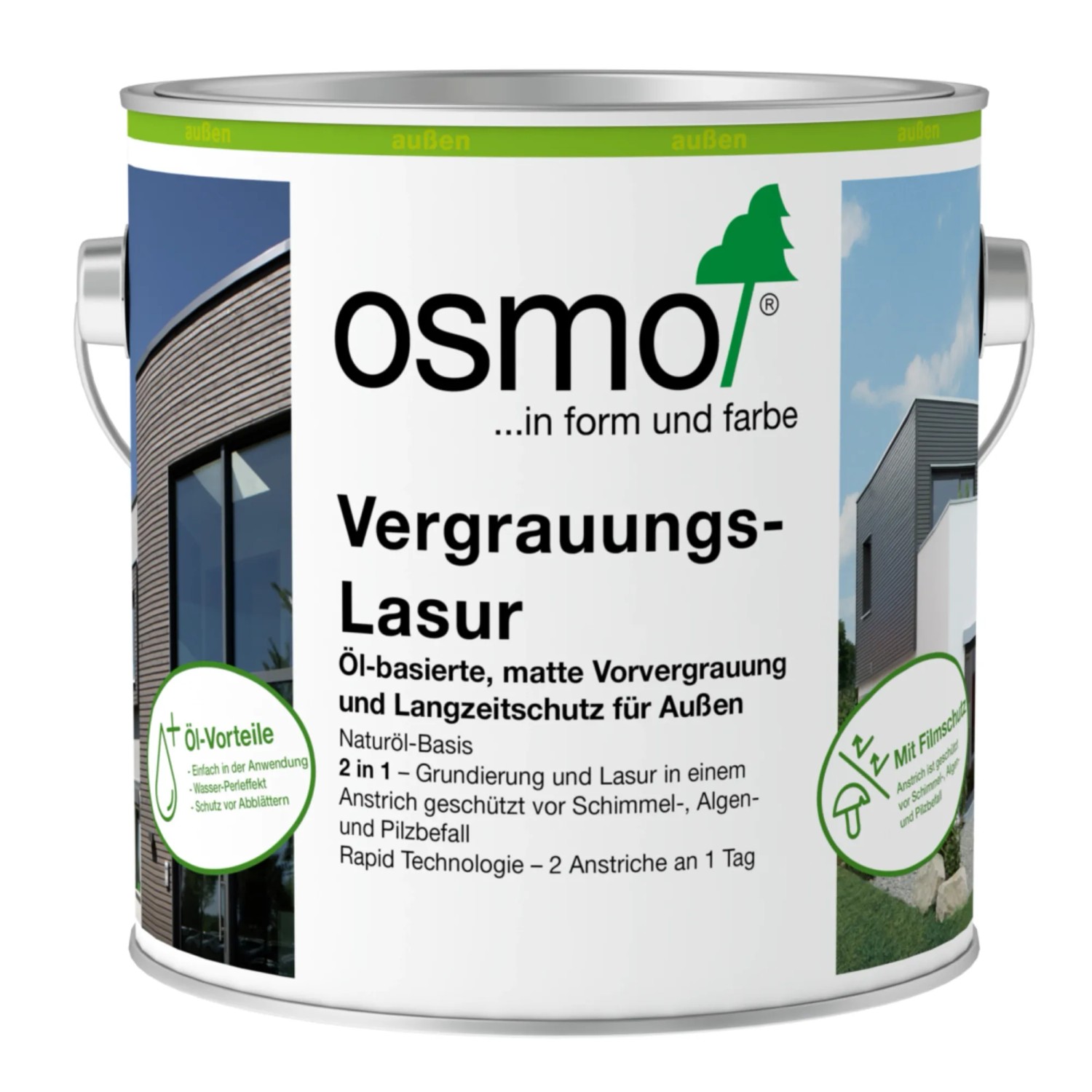 Osmo Vergrauungs-Lasur 1921 Platingrau 0,75,
