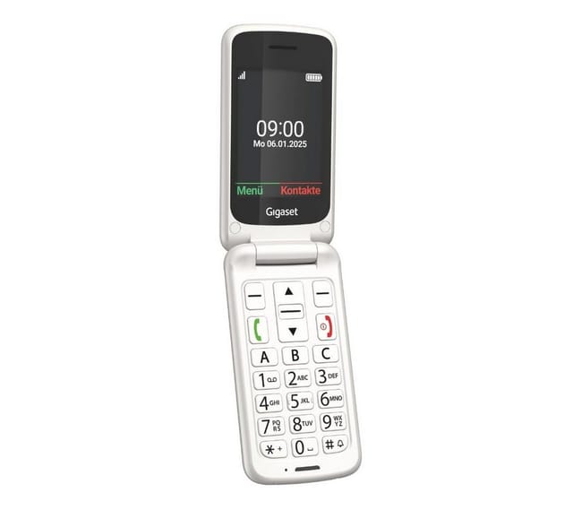 Gigaset GL595 Seniorenhandy (7,1 cm/2.8 Zoll, 0.032 GB Speicherplatz, 0,3 MP Kamera, SOS-Notruftaste)