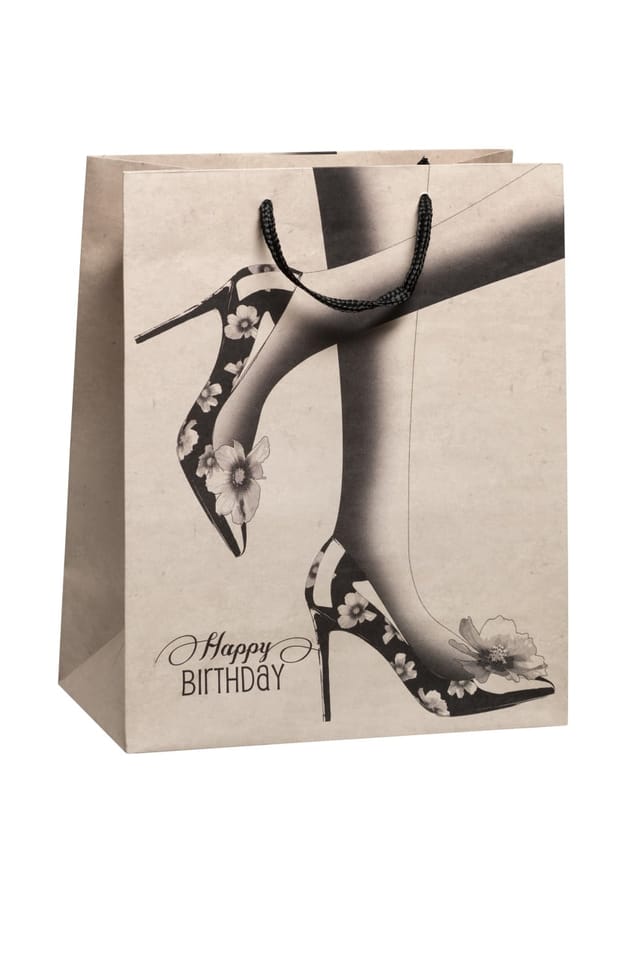 Duni Geschenkpapier Duni Geschenktüte Happy Birthday Twosome 32 cm