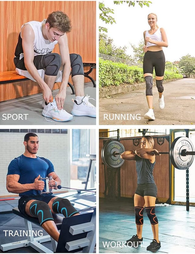 TUWENA Knieschutz Kniebandage Damen & Herren, Anti-rutsch Knieschoner Für Laufen, Sport
