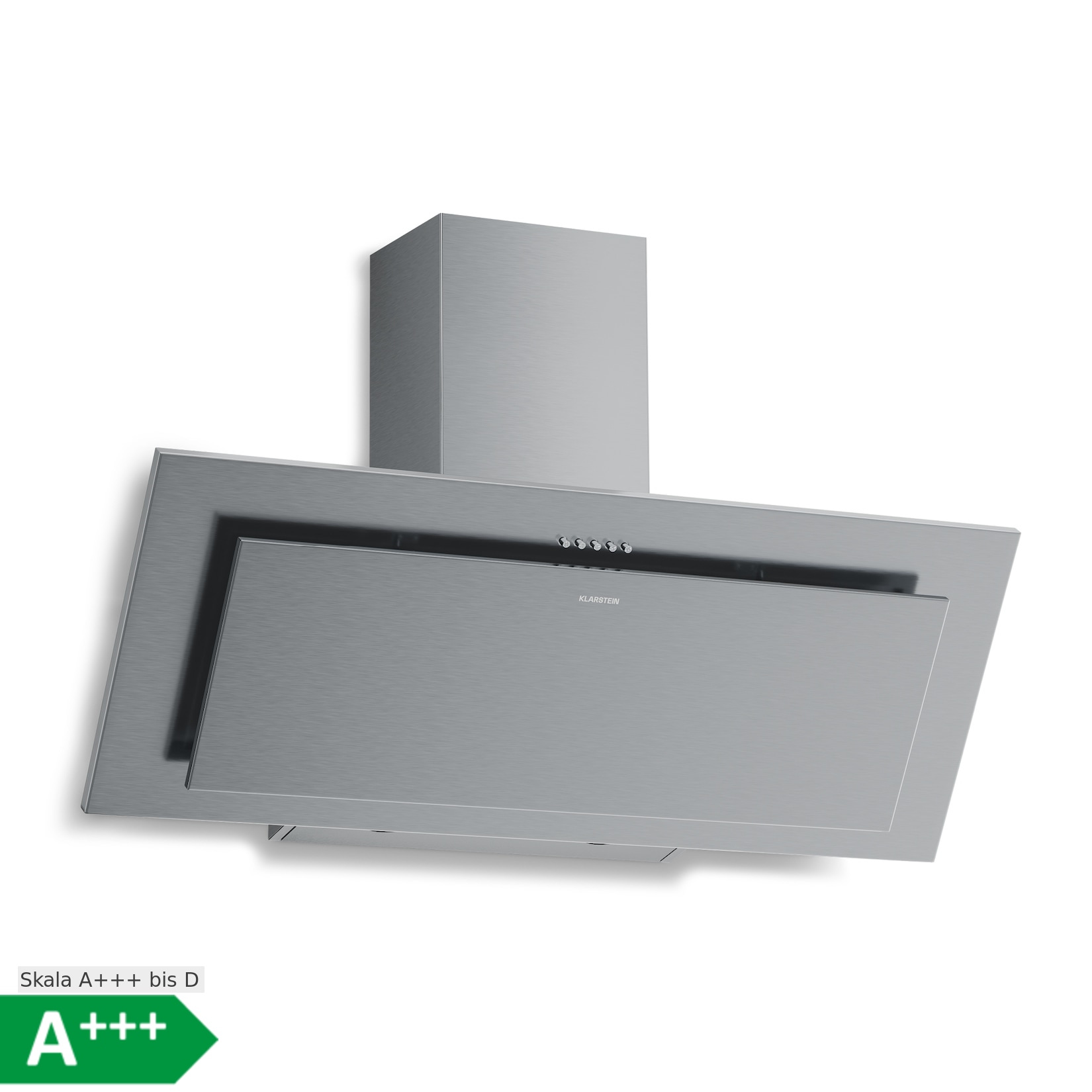 Athena Kopffreihaube Abluft- und Umluftmodus 254 m³/h 56 W 90 cm Weiß