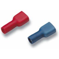 Flachsteckhülsen, vollisoliert, blau, 6,3 x 0,8mm Bild 2