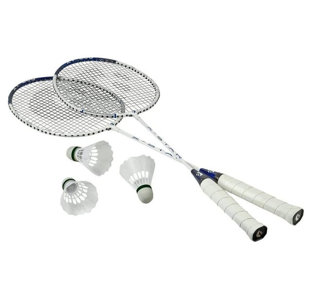 Best Sporting Badmintonschläger 200 XT Badminton Set, 2 Badminton Schläger 3 Bälle inklusive Tragetasche, (5-tlg)