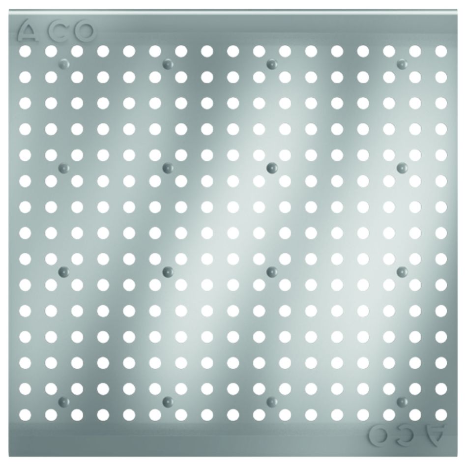 ACO Profiline Lochrost für Dachaufsatz aus Edelstahl für Fassadenentwässerung, 200x200 mm