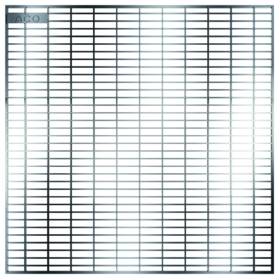 ACO Profiline Maschenrost 30/10 für Dachaufsatz Fassadenentwässerung, Edelstahl, 200x200 mm