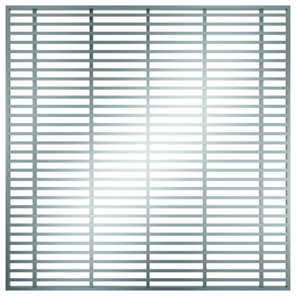 ACO Profiline Längsstabrost für Dachaufsatz aus Edelstahl Fassadenentwässerung, 200x200 mm, Heelsafe