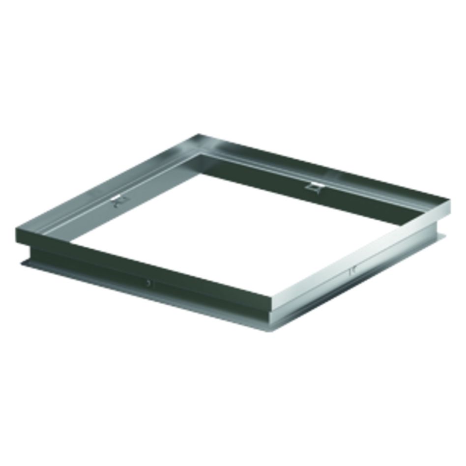 ACO Profiline Aufstockelement für Dachaufsatz für Fassadenentwässerung, Edelstahl, 200x200 mm,30 mm