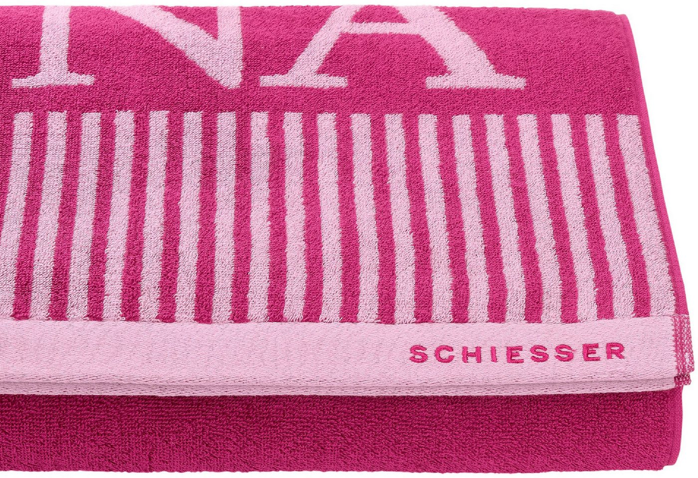 Schiesser Saunatuch Rom aus garngefärbtem, kuschelweichem Baumwollfrottier, Frottier (1-St), OEKO-TEX® MADE IN GREEN