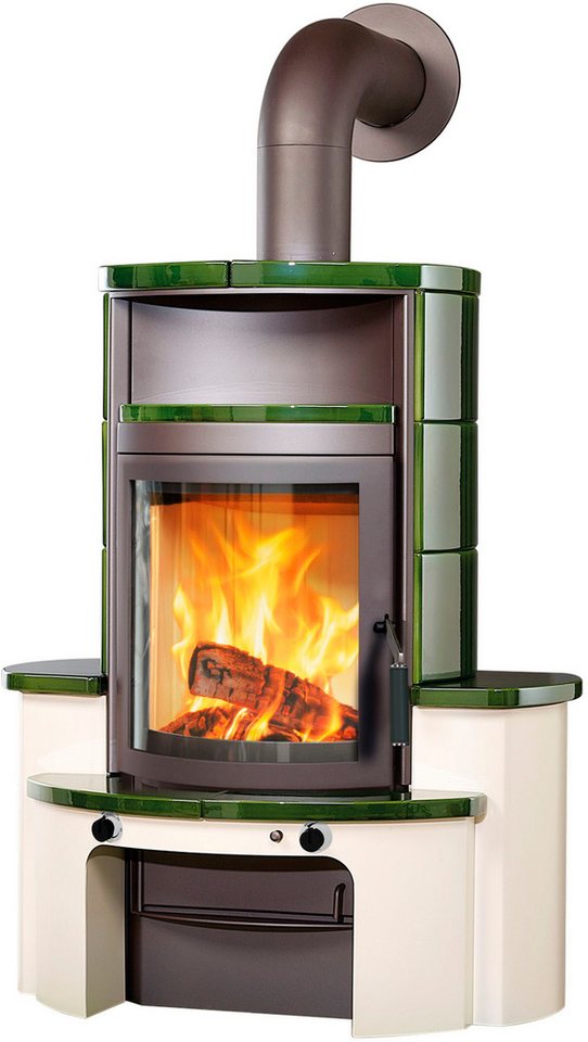 HARK Kaminofen Avenso GT ECOplus 8 KW, 8 kW, Dauerbrand, grün-glänzend, Exklusiv Bild 3