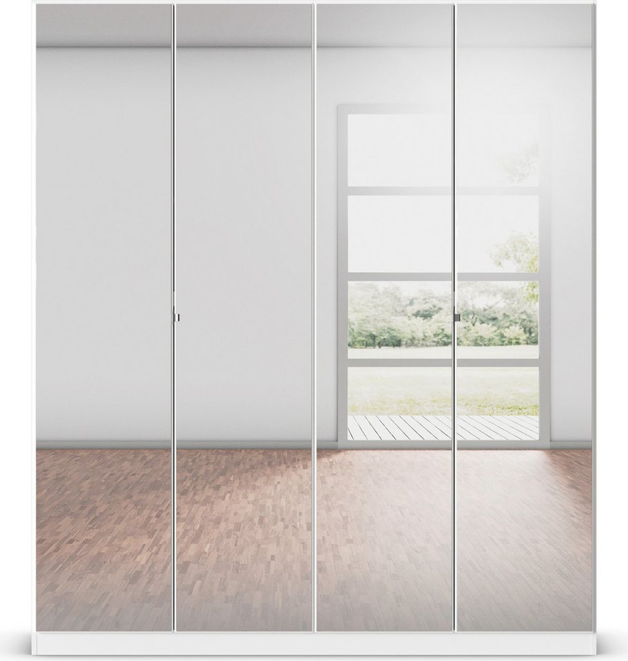 rauch Drehtürenschrank Reflect mit Spiegelfront, inkl. praktischer Inneneinteilung und Stoffboxen-Set