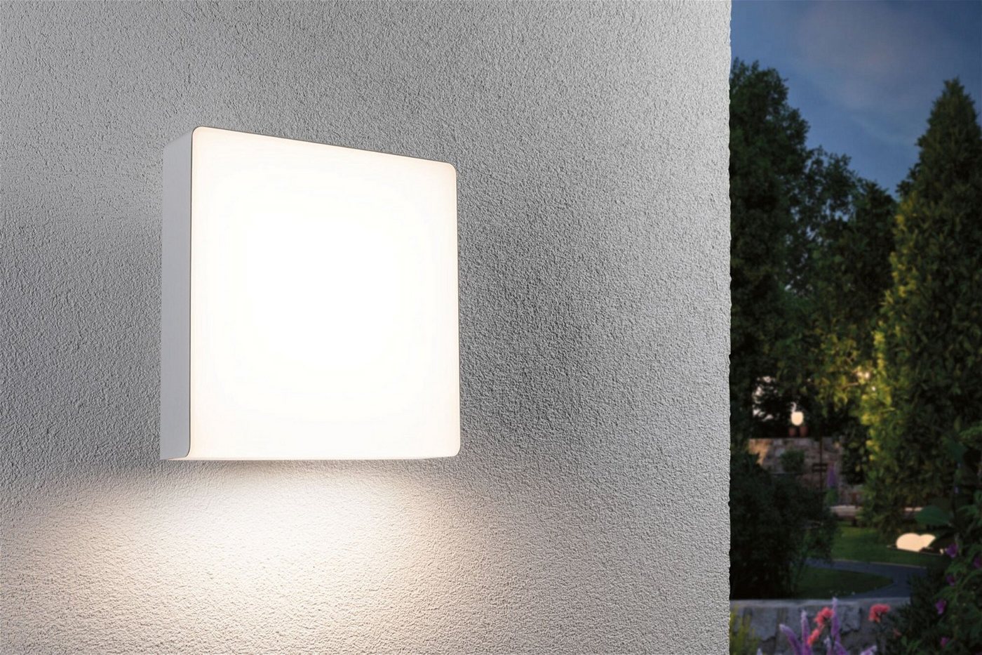 Paulmann LED Außen-Wandleuchte Azalena IP44 250x97mm 3000K 8,5W 700lm 230V Kunststoff, Aluminium, Warmweiß, Bewegungsmelder mit Hochfrequenz-Sensor IP44 Bild 3