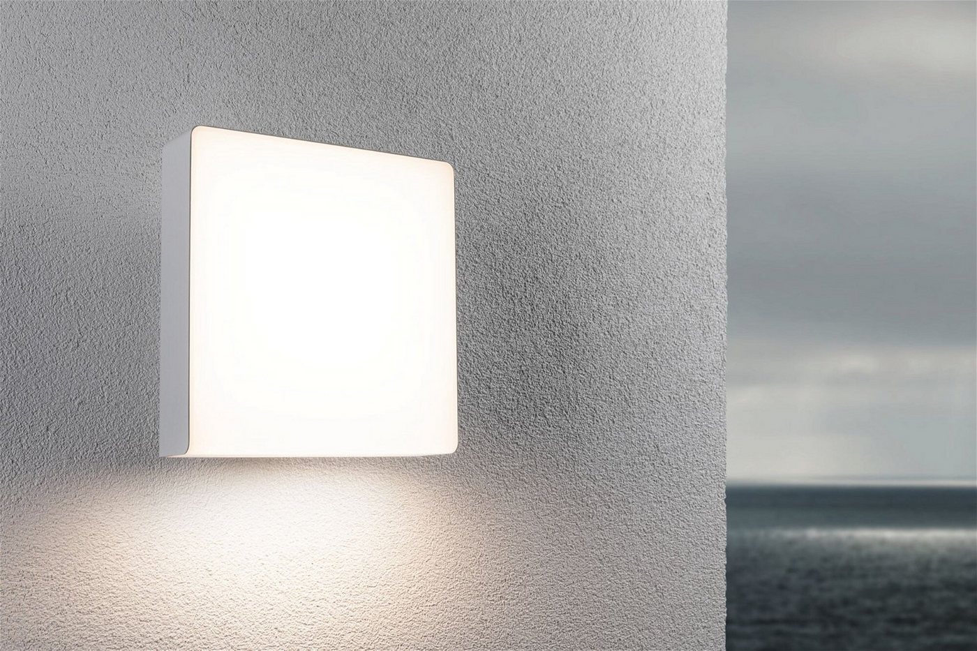 Paulmann LED Außen-Wandleuchte Azalena IP44 250x97mm 3000K 8,5W 700lm 230V Kunststoff, Aluminium, Warmweiß, Bewegungsmelder mit Hochfrequenz-Sensor IP44 Bild 4