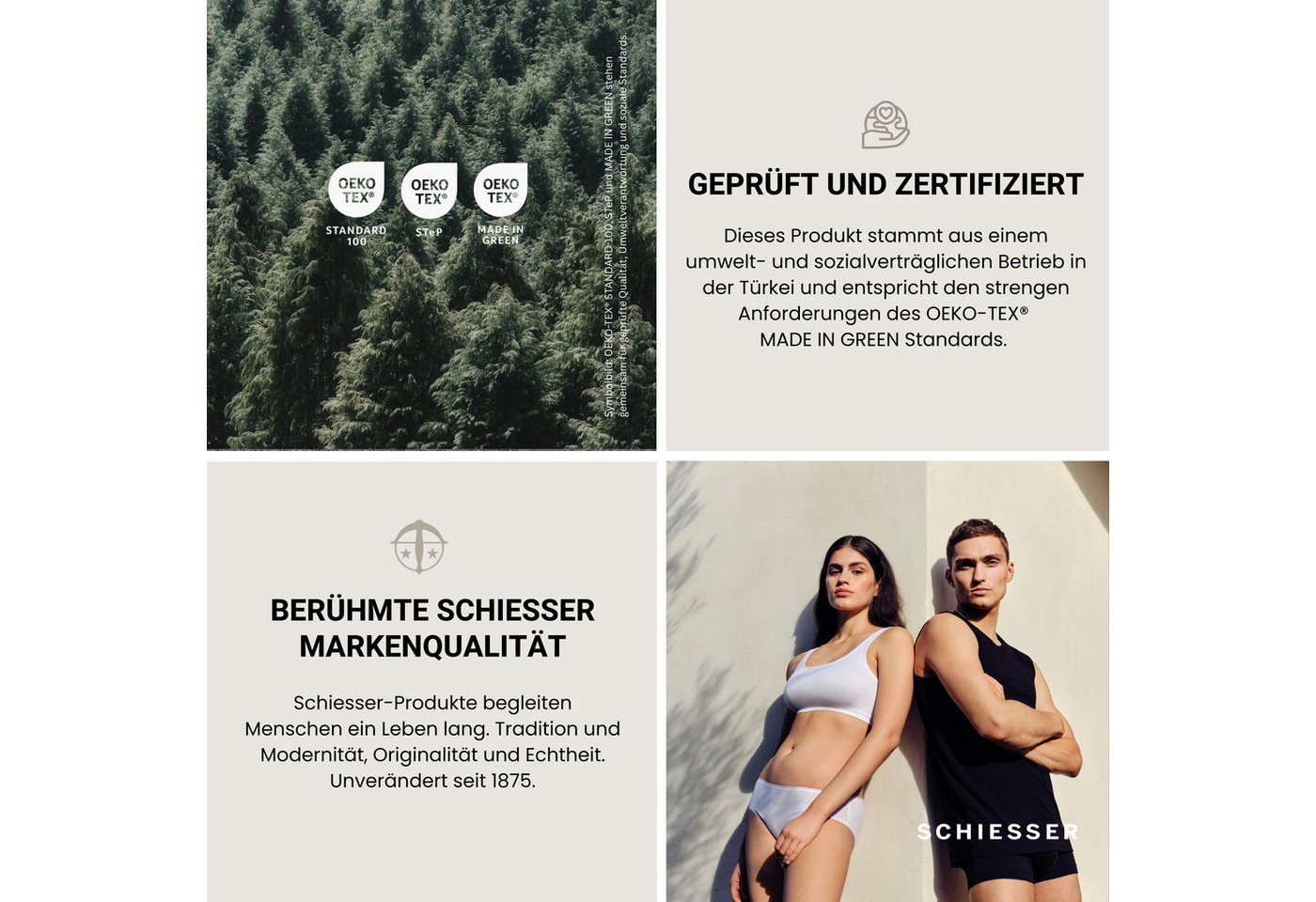 Schiesser Saunatuch Turin in angesagter Reiskornoptik, Frottier (1-St), OEKO-TEX® MADE IN GREEN Bild 2