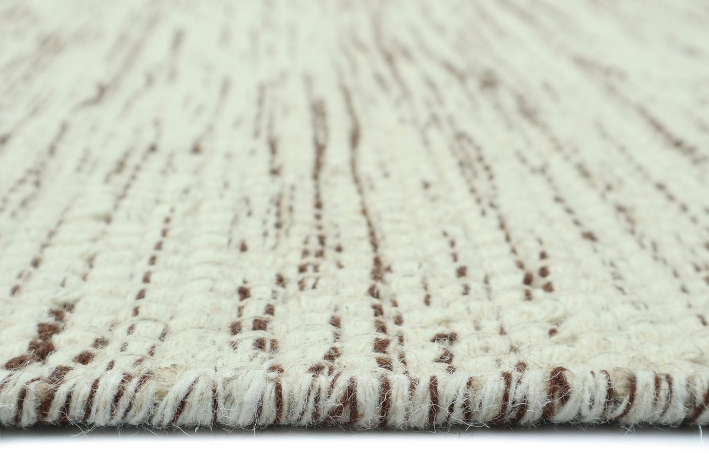 OTTO home Teppich Lirra, mit hohem Wollanteil, Wolle-Baumwoll-Mix, rechteckig, Höhe: 6 mm, zeitloses Design, Webstruktur, Wohnzimmer, Schlafzimmer, Esszimmer Bild 3