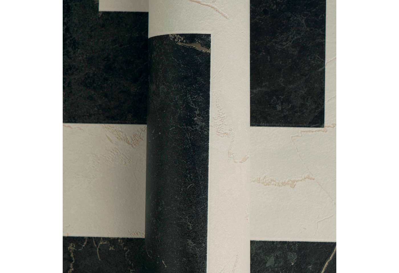 Versace Vliestapete Versace 6 Greek –, geprägt, 3D-Optik, Barock, Motiv, (1 St), Grafisches Mäandermuster mit mattem Glanz & feiner Struktur Bild 5