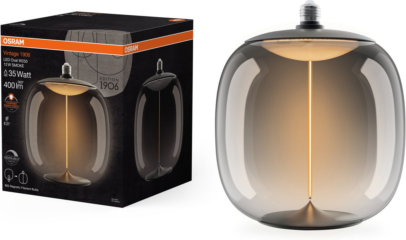 Osram LED-Filament Vintage 1906 Big Oval, E27, 1 St., Warmweiß Bild 3
