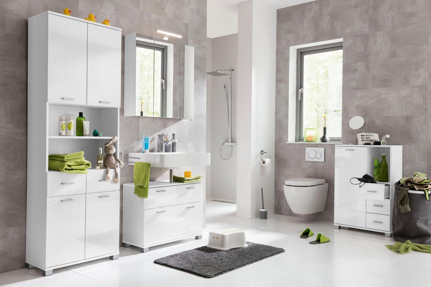 Schildmeyer Spiegelschrank Roma, Spiegelschrank, Made in Germany, B: 70 cm Solide Verarbeitung - Dieses Produkt ist in Deutschland gefertigt Bild 5