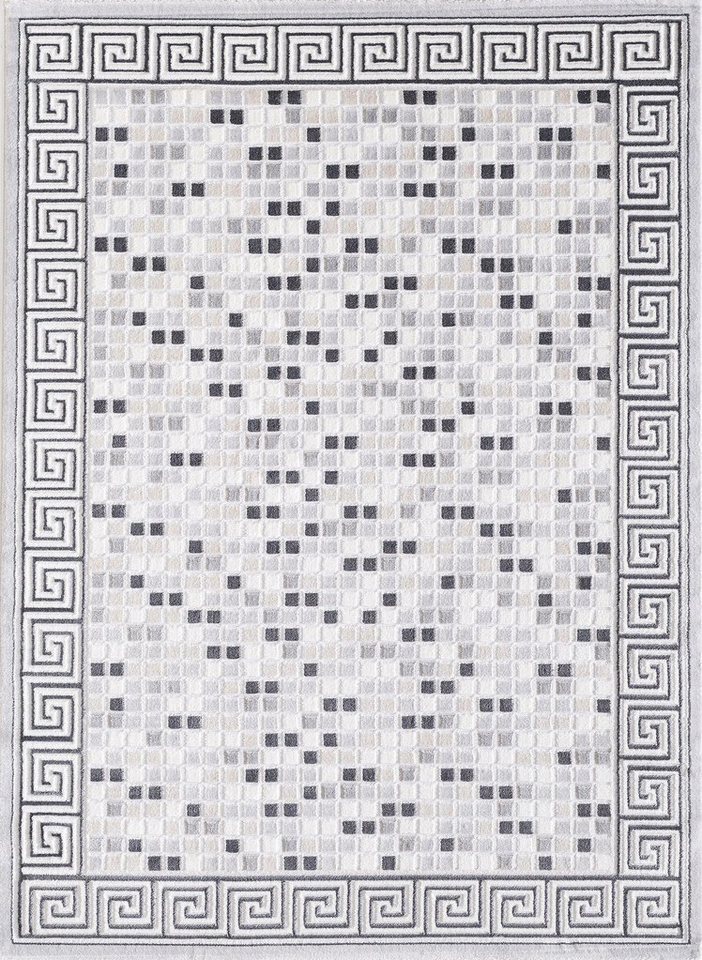 Sanat Teppich Harmony 3207, auch als Läufer, rechteckig, Höhe: 12 mm, Wohnzimmer, Kurzflor, modern, Karo, Schlafzimmer Bild 5