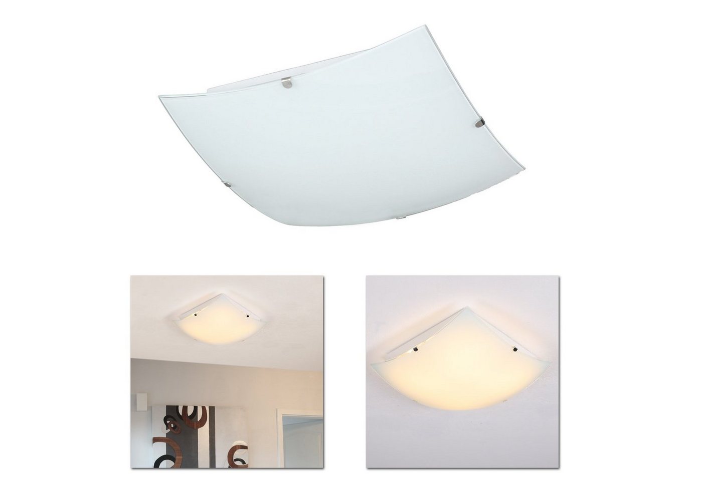 Home4Living LED Deckenleuchte Deckenlampe 15W Weiß Wohnzimmerlampe Deckenleuchten Lampe, inkl. Leuchtmittel, Dekorativ Bild 2