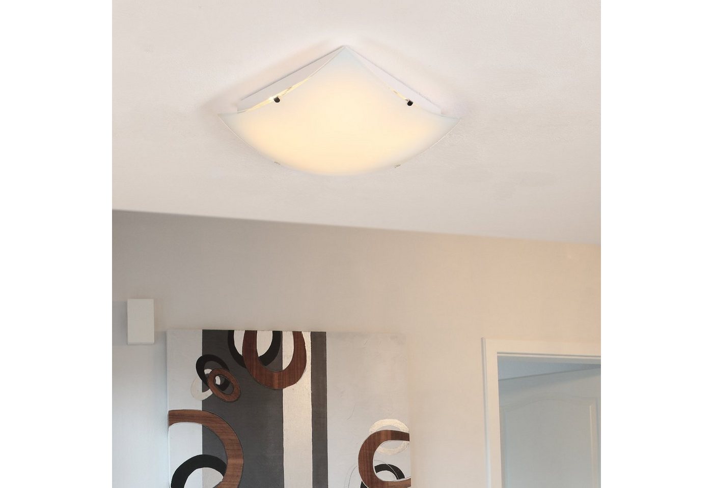Home4Living LED Deckenleuchte Deckenlampe 15W Weiß Wohnzimmerlampe Deckenleuchten Lampe, inkl. Leuchtmittel, Dekorativ Bild 4