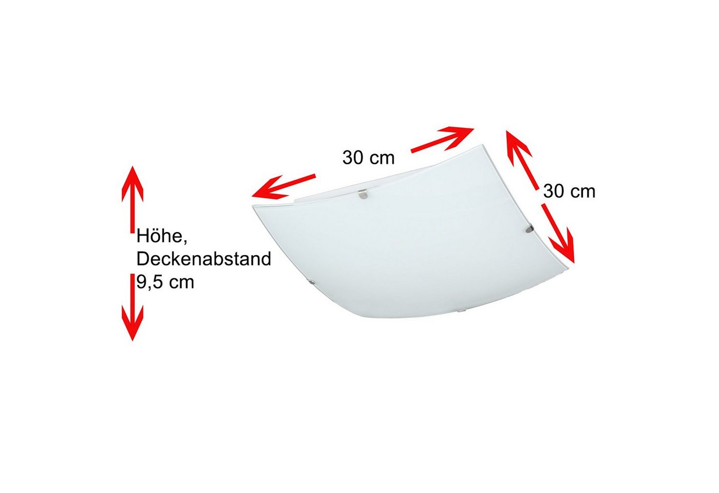 Home4Living LED Deckenleuchte Deckenlampe 15W Weiß Wohnzimmerlampe Deckenleuchten Lampe, inkl. Leuchtmittel, Dekorativ Bild 5