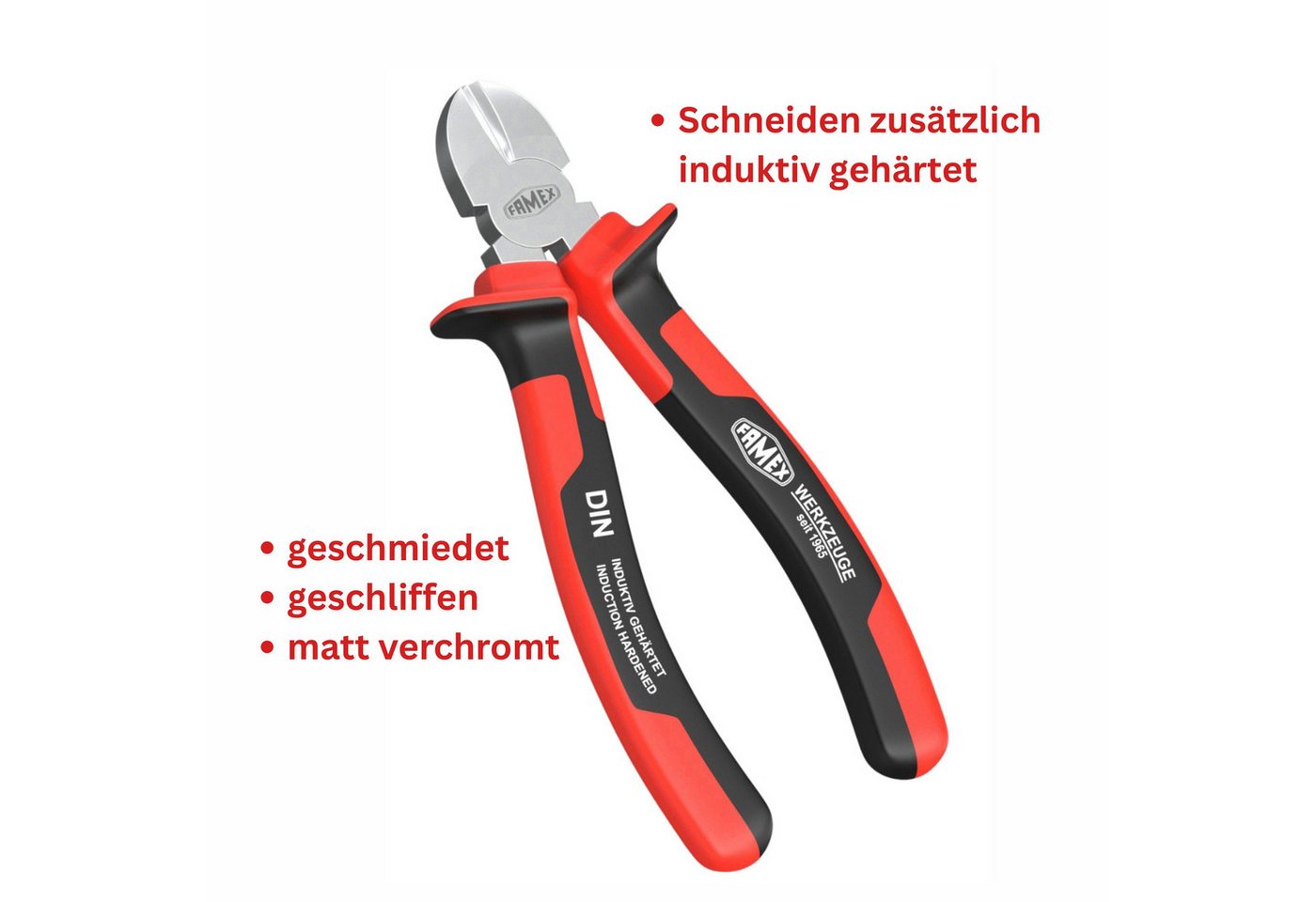 FAMEX Seitenschneider 3833 Seitenschneider, Zange 1-tlg., Zange, Hohe Qualität Bild 2