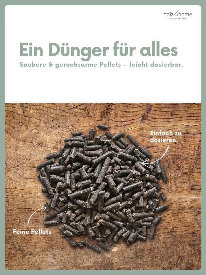 holz4home® Universaldünger Naturdünger 4,2 kg I Langzeitdünger für Garten, Gemüse, Rasen, 4,2 kg organischer Dünger für Blumen
