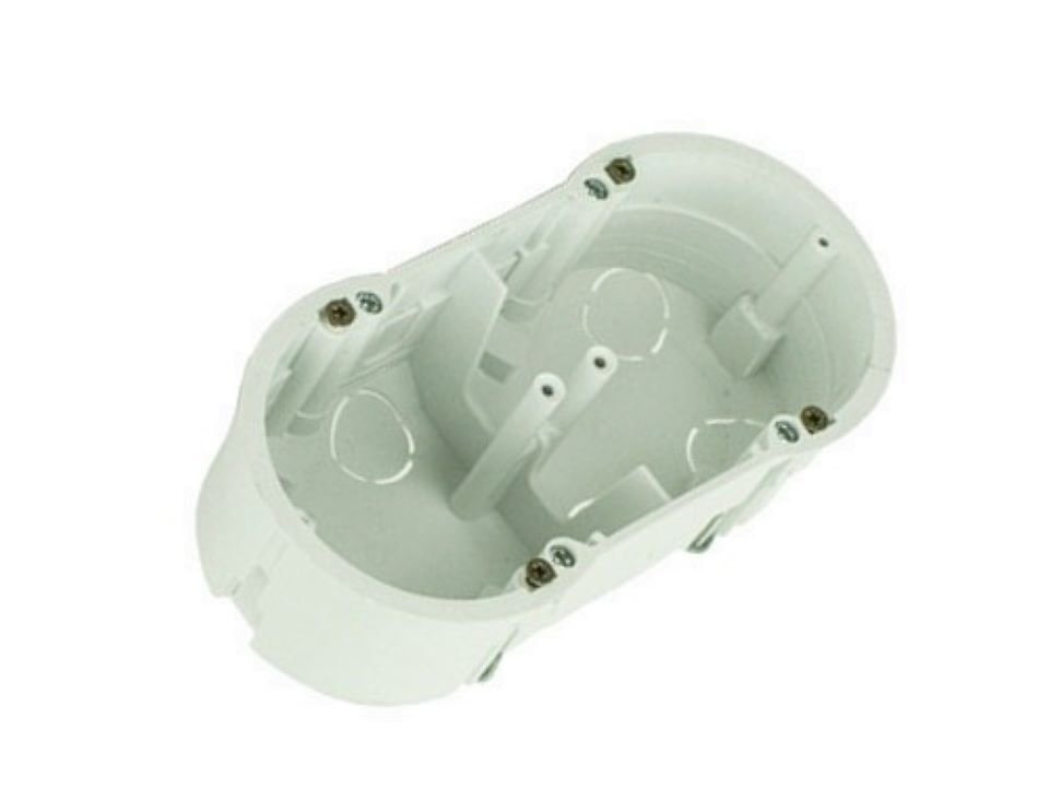 Elektro-Plast Unterputz-Steckdose Schalterdose Unterputzdose Dose Einbaudose 60mm 13.70 PKw-2 doppe, 1-St.