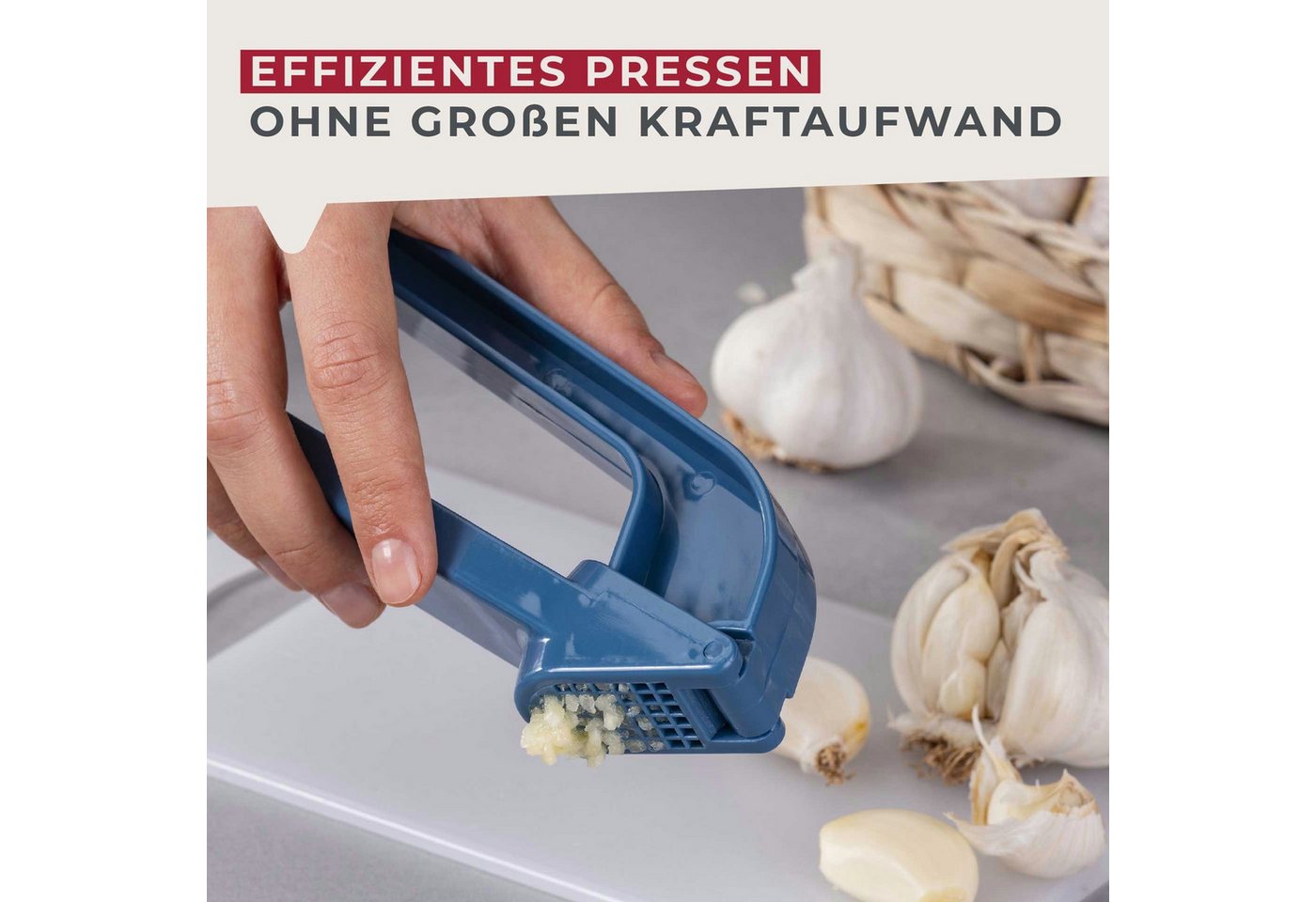 FACKELMANN Knoblauchpresse Küchenhelfer, Knoblauchquetsche, Knoblauchzerkleinerer Bild 5