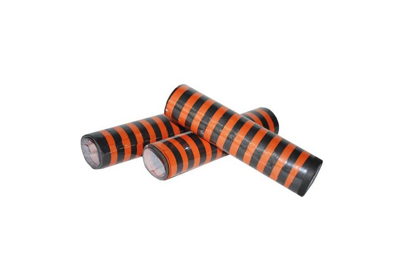 Funny Fashion Luftschlange Luftschlangen 'Schwarz/Orange', 14 cm/3 Rollen