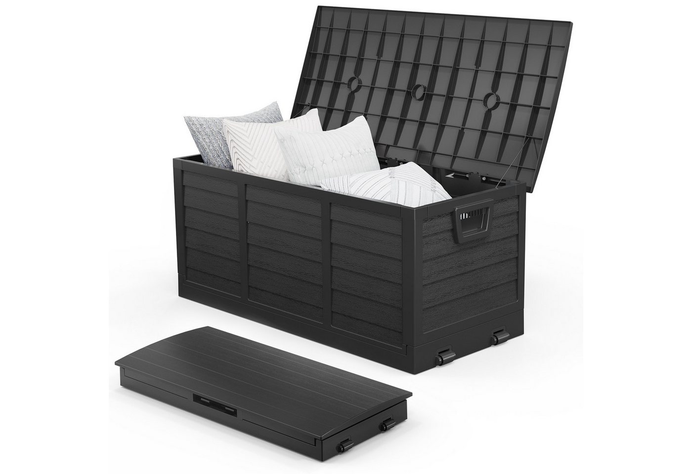 VINGLI Gartenbox Aufbewarungsbox mit/ohne Rädern, Wasserdicht Bild 2