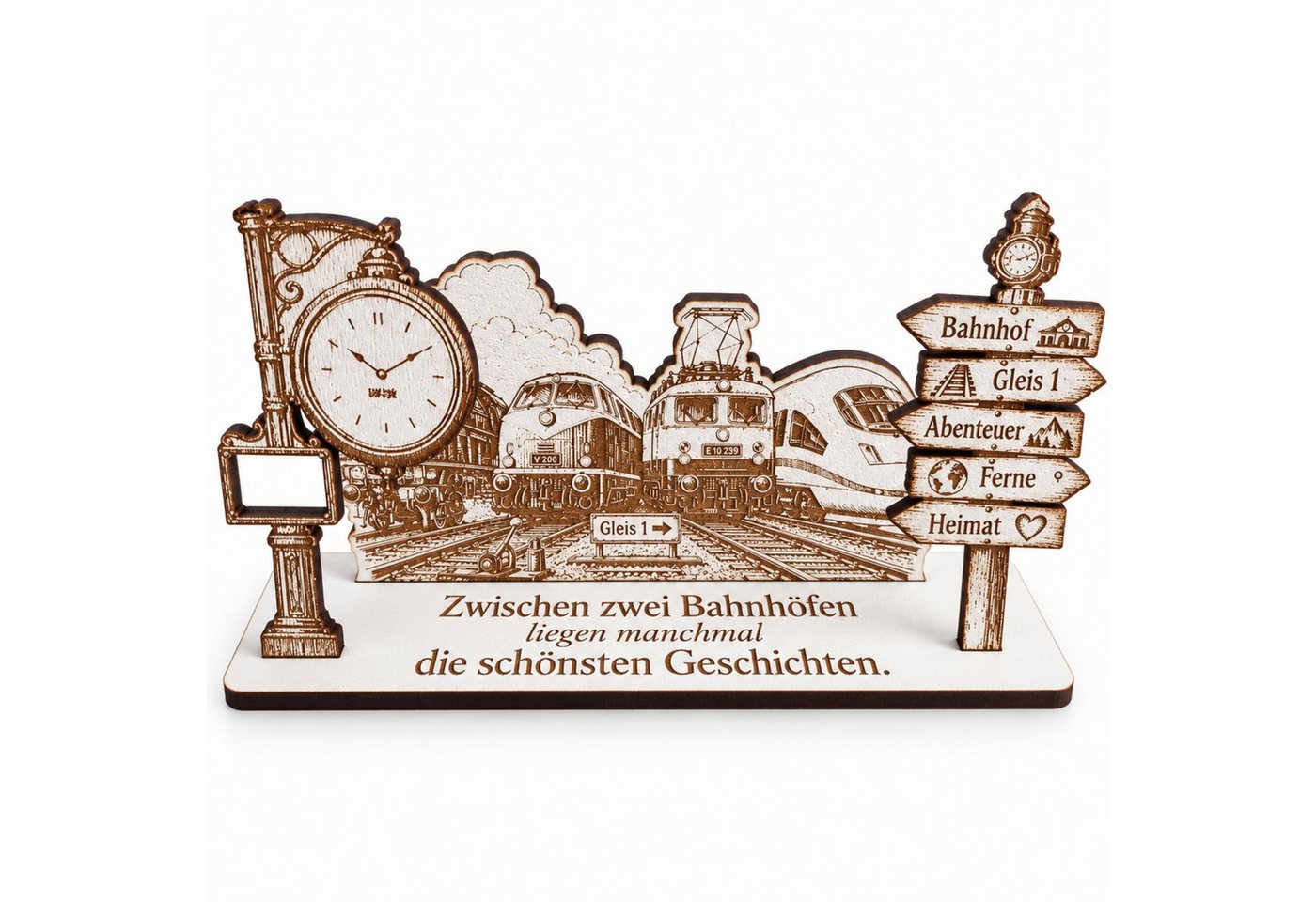 Dekolando Geschenkkarte Lokomotive Geldgeschenk Geschenk für Eisenbahnfans Lokführer 14 x 8 cm Bild 2