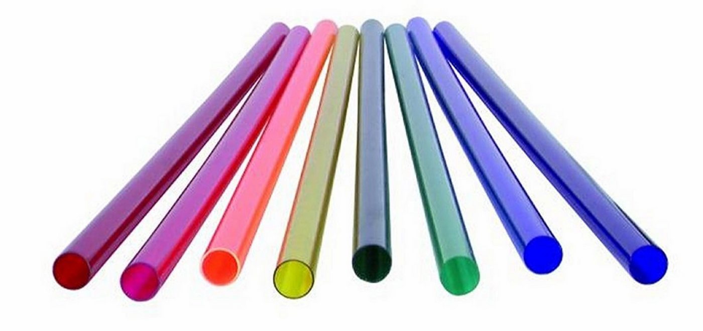 XENON LED Wandleuchte 3017 Farbrohr 590 mm Ø 30 mm rot für LED oder Leuchtstoffröhren, Xenon / Rot Bild 3