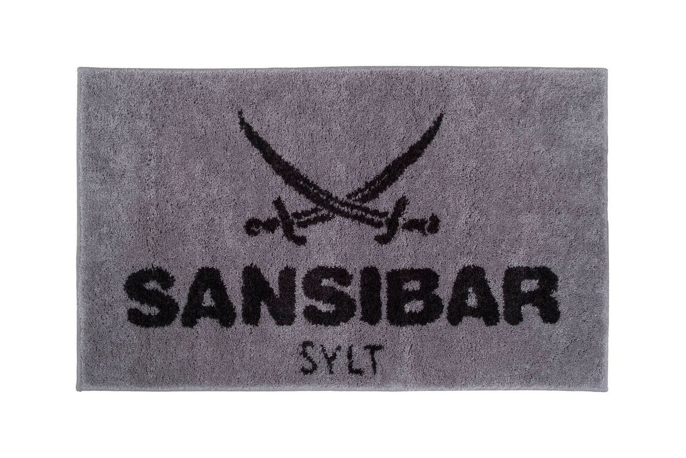 Sansibar Sylt Badematte Badematte SANSIBAR BL 60x100 cm silber Badteppich Badvorleger