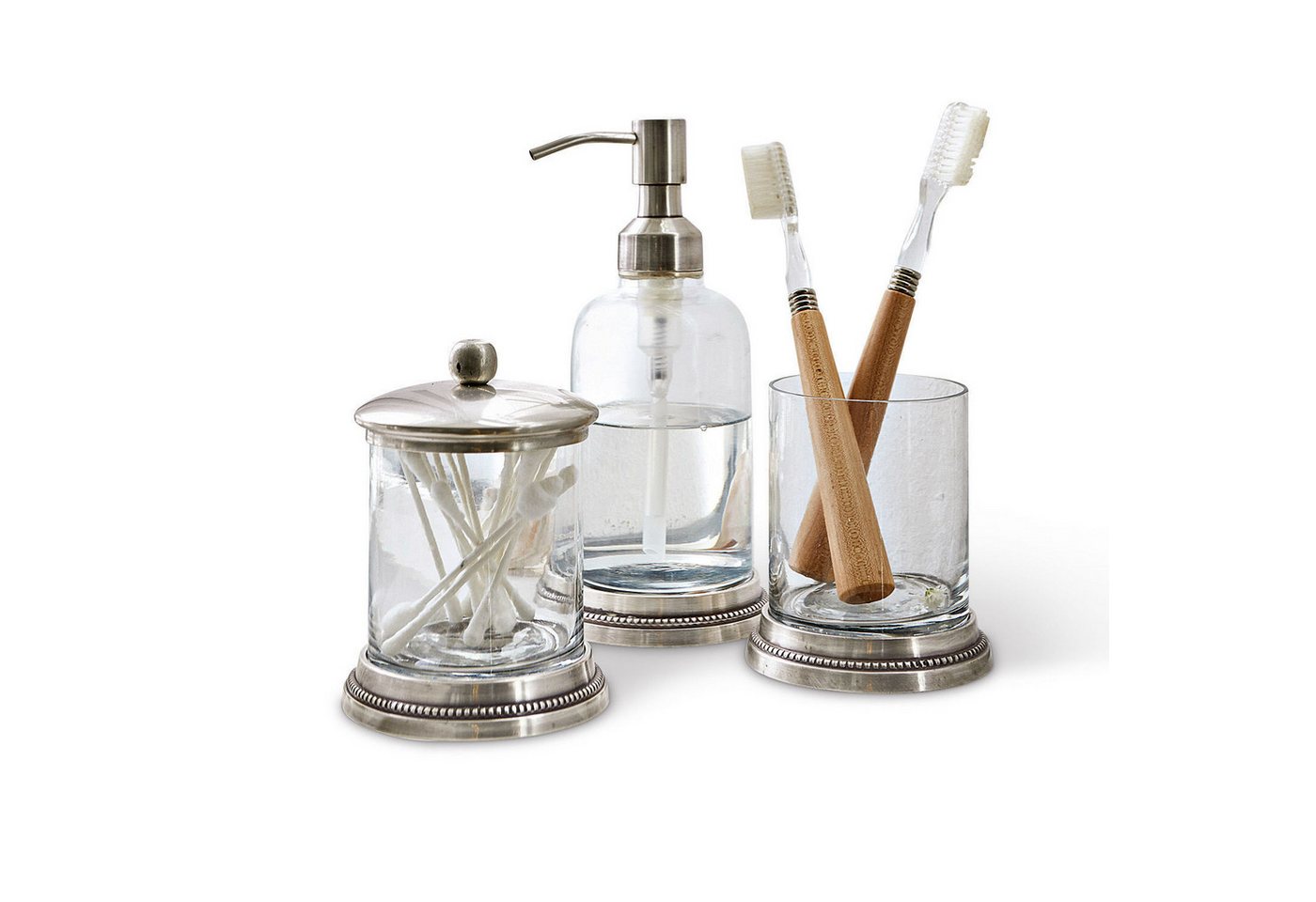 Mirabeau Badaccessoire-Set Bad-Set Drinapoly klar/antiksilber Bild 3