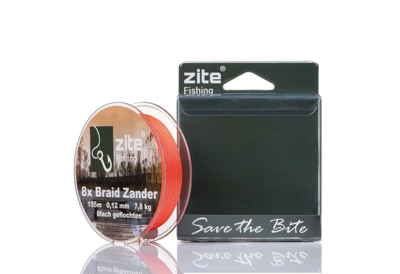 Zite Angelschnur 8-fach geflochten - 155m Angelsehne 0,12mm - Barsch, Hecht & Zander Bild 2